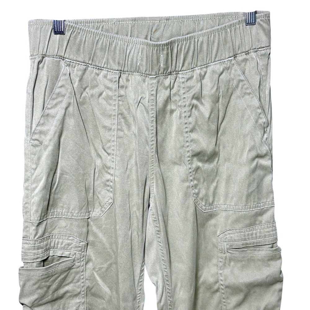 Cargo Pants Small Buffalo David Bitton Sage Green Tencel Lyocell Jogger Utility - Picture 2 of 8